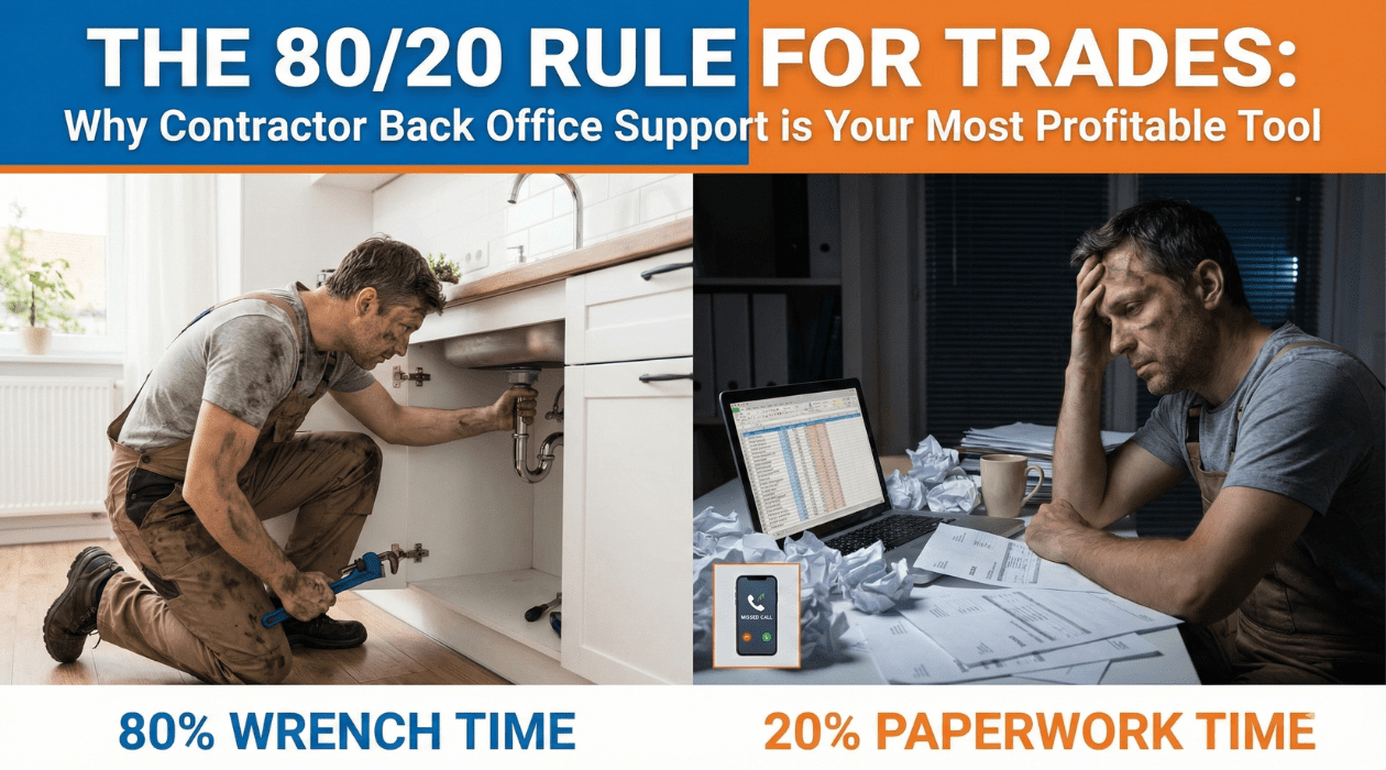 The 80/20 Rule for Trades: Why Contractor Back Office Support is Your Most Profitable Tool