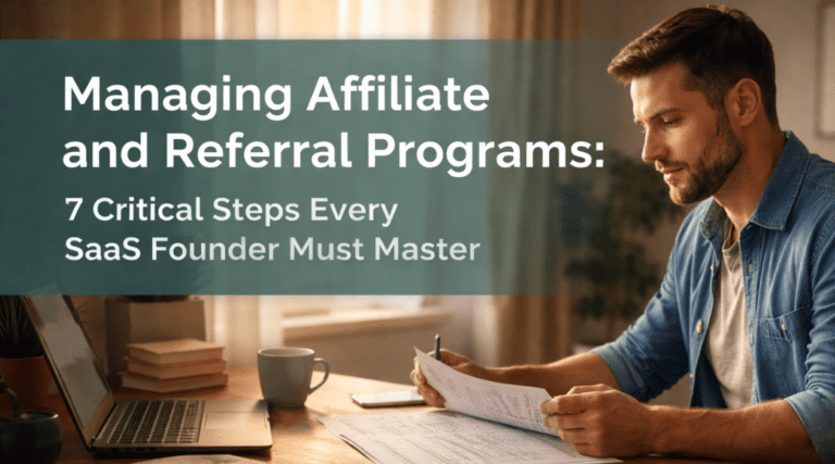 Managing Affiliate and Referral Programs: 7 Critical Steps Every SaaS Founder Must Master
