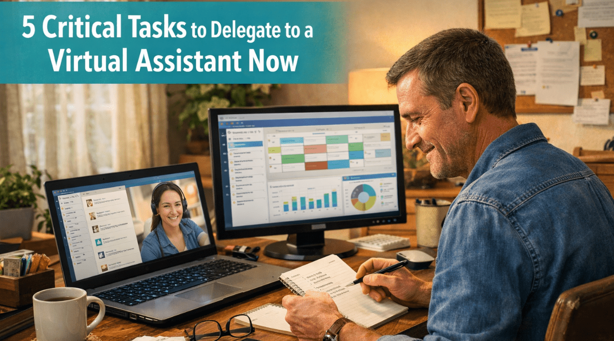 COE Header 5 Critical Tasks to Delegate to Virtual Assistant Now