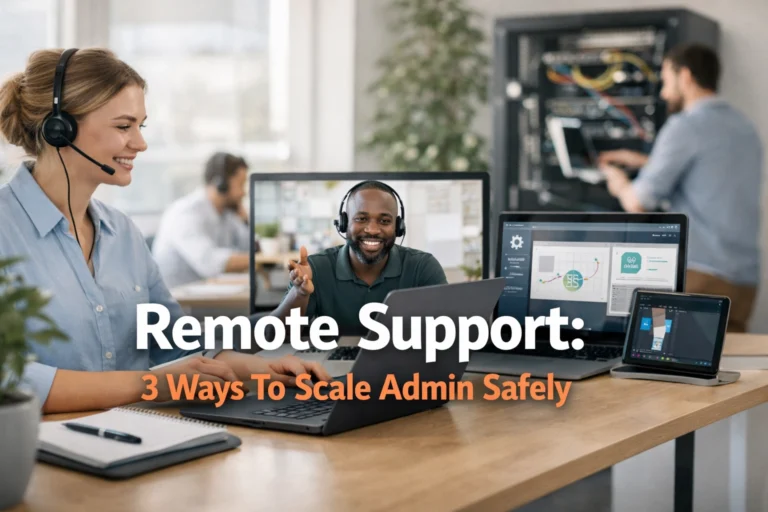 Remote Support: 3 Ways To Scale Admin Safely