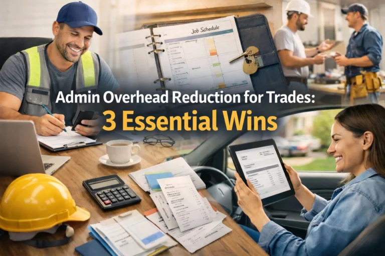 Admin Overhead Reduction for Trades: 3 Essential Wins