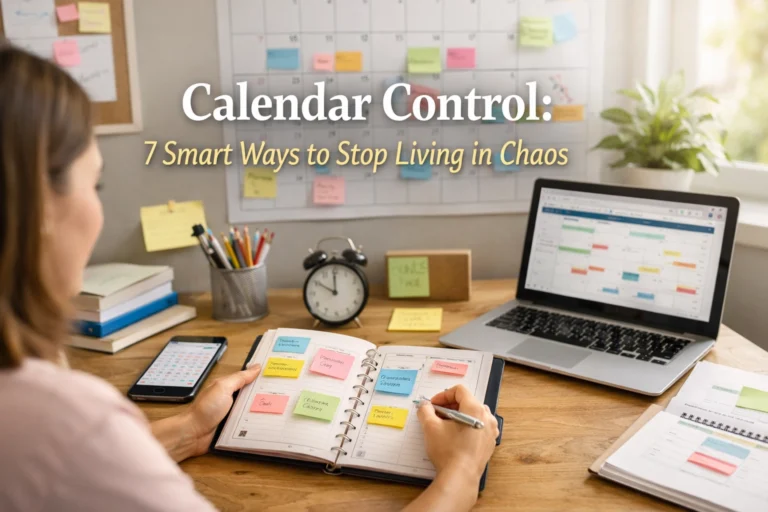 Calendar Control: 7 Smart Ways to Stop Living in Chaos
