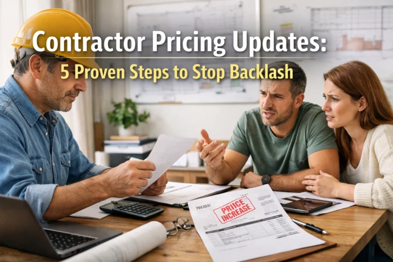 Contractor Pricing Updates- 5 Proven Steps to Stop Backlash
