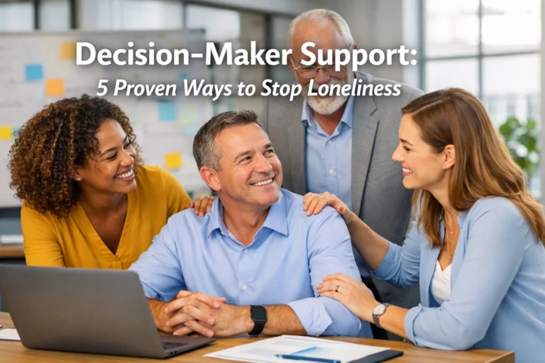 Decision-Maker Support: 5 Proven Ways to Stop Loneliness