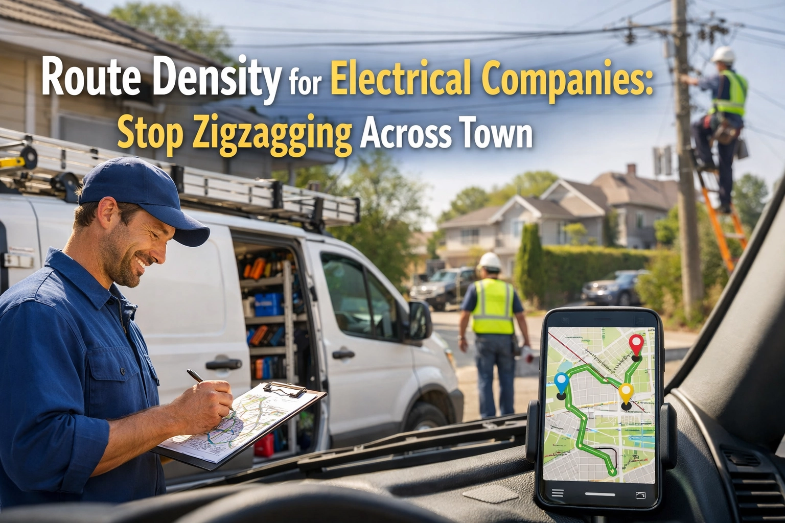 Route Density for electrical Companies: Stop Zigzagging Across Town