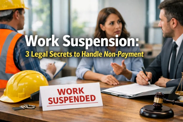 Work Suspension: 3 Legal Secrets to Handle Non-Payment