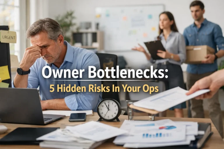 Owner Bottlenecks: 5 Hidden Risks In Your Ops
