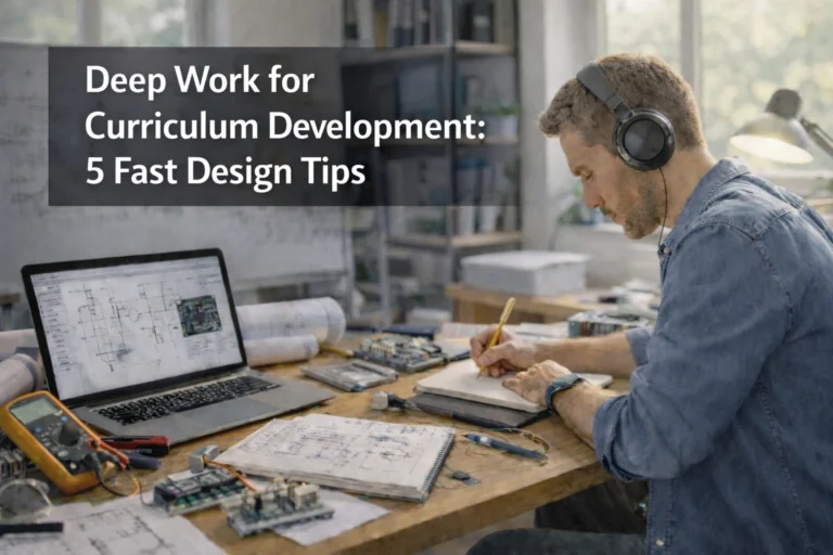 Deep work for curriculum development