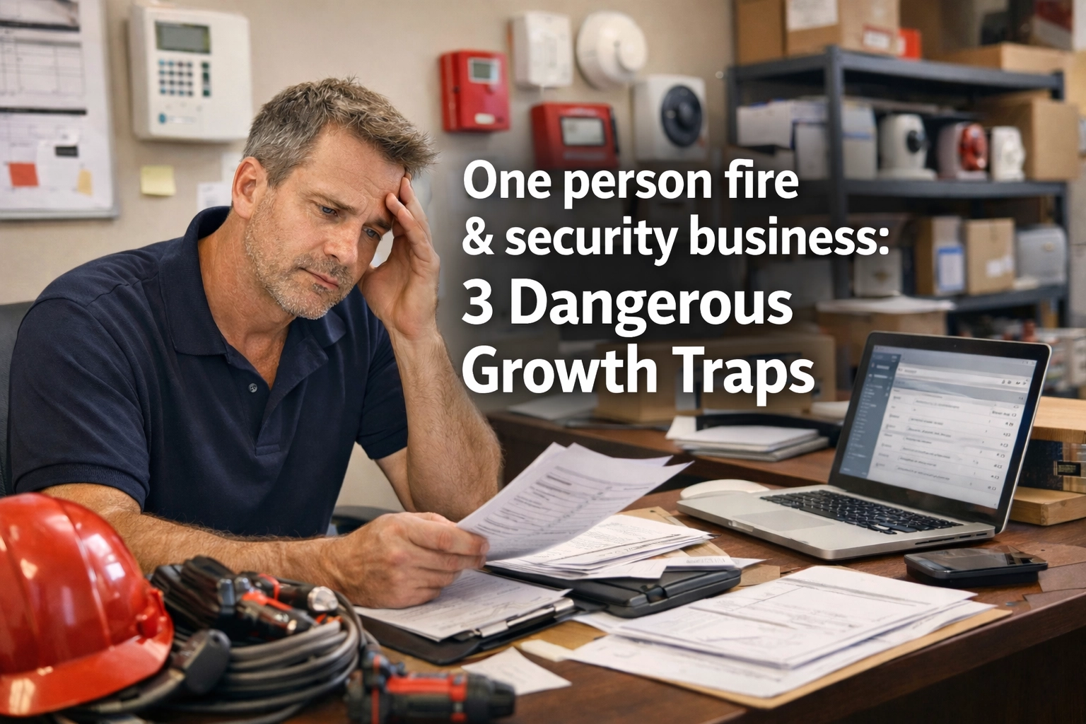 One person fire & security business