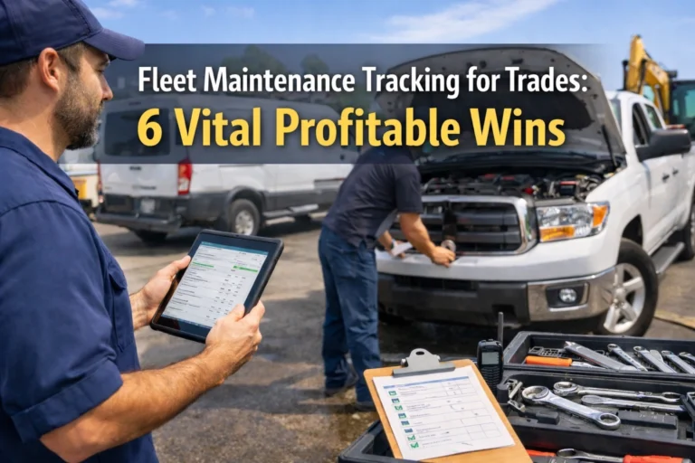 Fleet Maintenance Tracking for Trades: 6 Vital Profitable Wins
