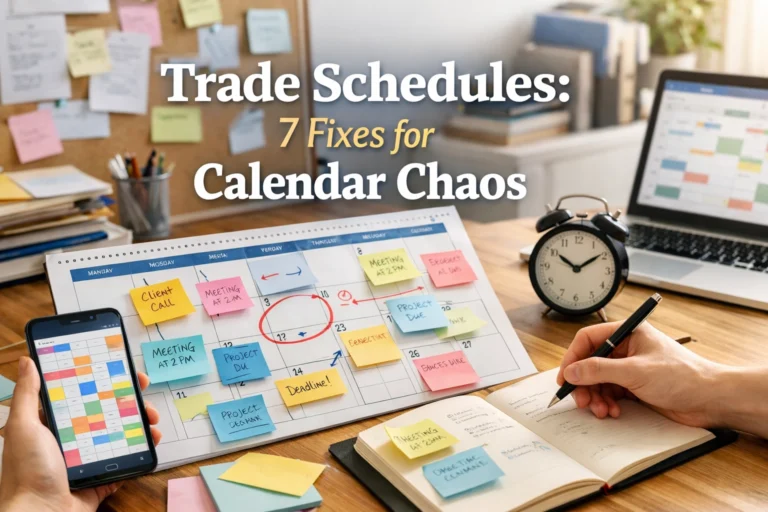 Trade Schedules: 7 Fixes for Calendar Chaos