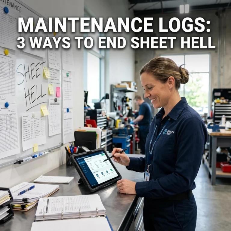 Equipment maintenance logs: 3 brutal ways to end sheet hell