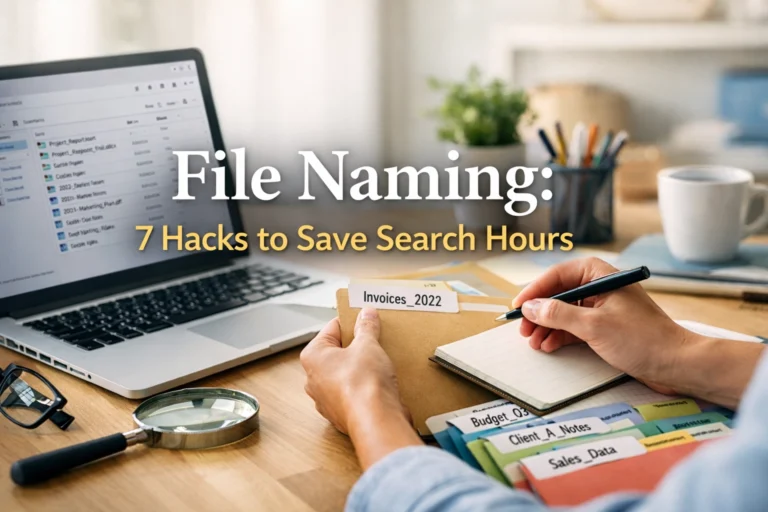 File Naming: 7 Essential Proven Hacks to Save Agonizing Hours