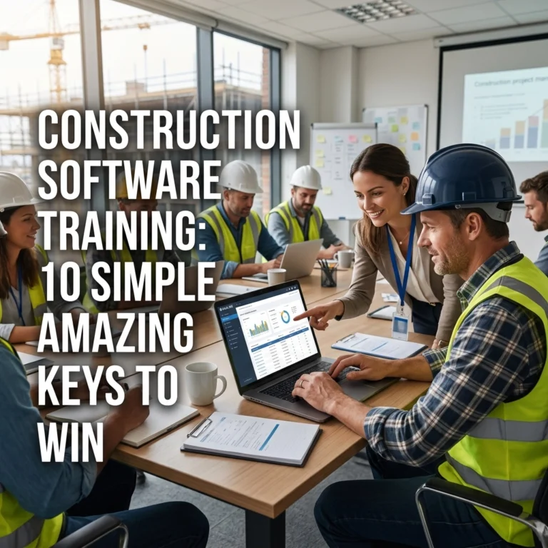 Construction software training: 10 simple amazing keys to win