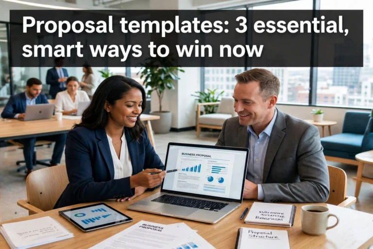 Proposal templates: 3 essential, smart ways to win now