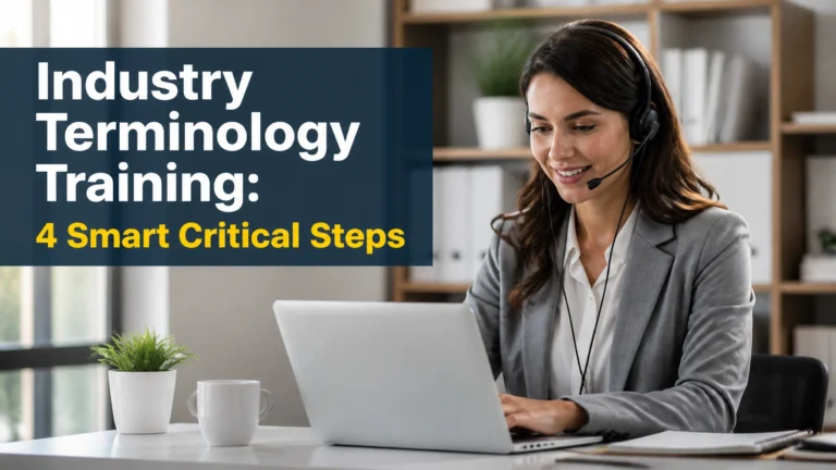 Industry Terminology Training: 4 Smart Critical Steps