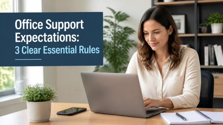 Office Support Expectations: 3 Clear Essential Rules