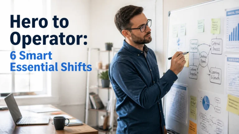 Hero to Operator: 6 Smart Essential Shifts
