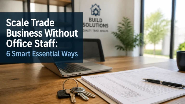 Scale Trade Business Without Office Staff: 6 Smart Essential Ways