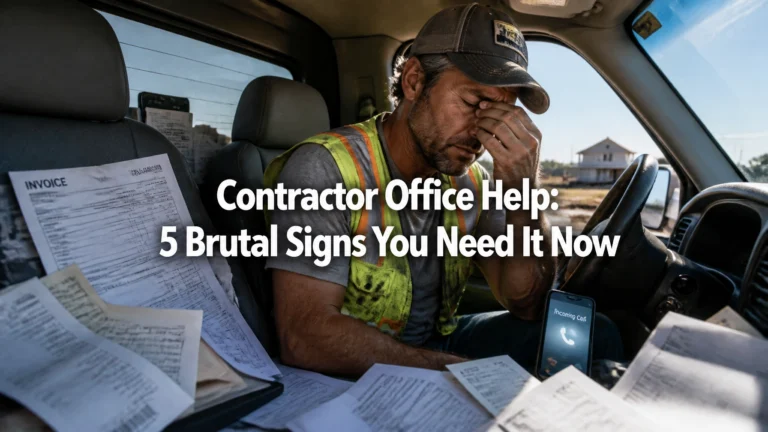 Contractor Office Help: 5 Brutal Signs You Need It Now