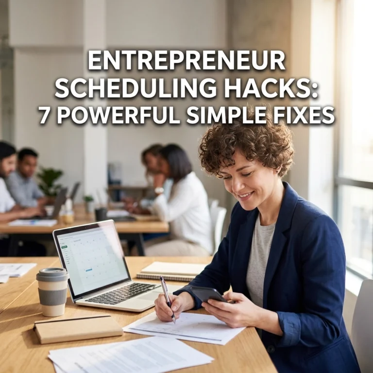 Entrepreneur Scheduling Hacks: 7 Powerful Simple Fixes