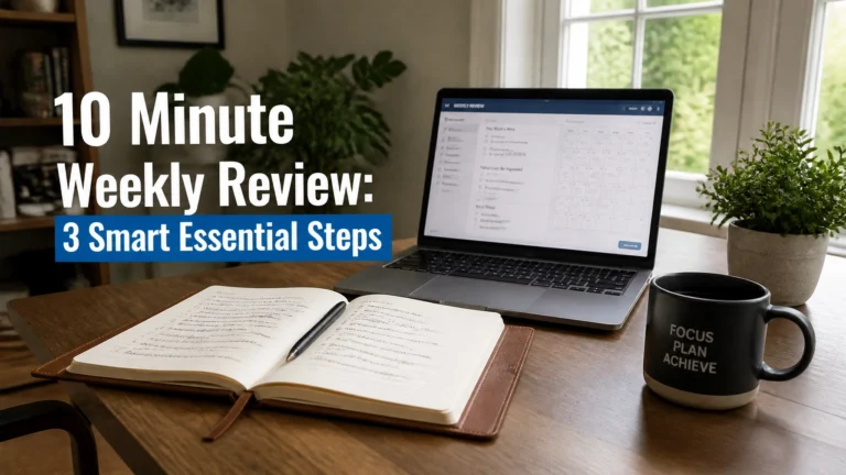 10 Minute Weekly Review: 3 Smart Essential Steps